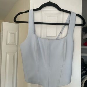 Abercrombie & Fitch Light Blue Corset Top Size Small